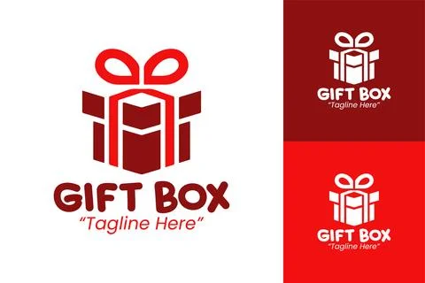 Professional Gift Box Logo Иллюстрация