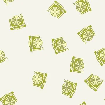 Professional goals interview job glyph seamless pattern Stock Illustration
