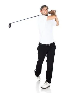 Professional golf player Stock Photos