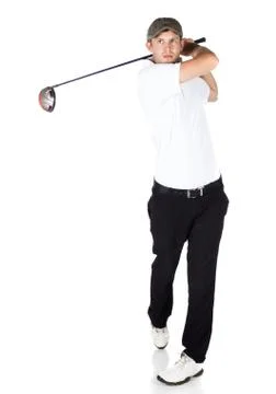 Professional golf player Stock Photos