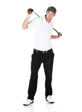Professional golf player Stock Photos