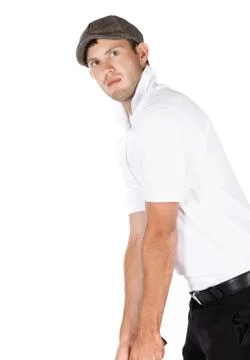 Professional golf player Stock Photos