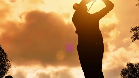 Professional Golf Playing Stock Footage 90291738