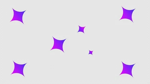 Professional Gradient Star and Sparkle Graphic Element with Transparent Alp.. Stock Footage 317017795