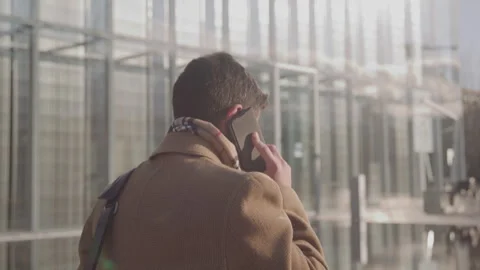 Professional Guy Talks On Phone Stock Footage 270335946