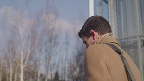 Professional Guy Texting On Cellphone Stock Footage 270335842