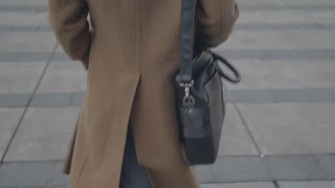 Professional Guy Walks Outside Stock Footage 270337044