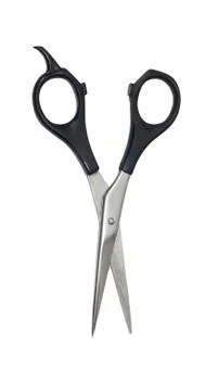 Professional haircutting scissors. studio isolation on white. Stock Photos