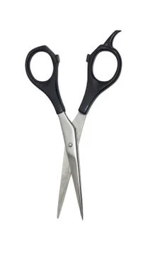 Professional haircutting scissors. studio isolation on white. Stock Photos