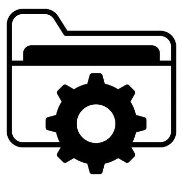 A professional hand drawn icon showing code review inspection. Stock Illustration