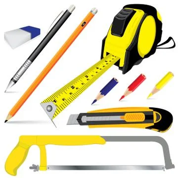Professional hand tool isolated on white background. Vector tool. Stock Illustration