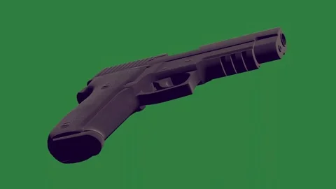 Professional Handgun Looping With Knife Element 스톡 동영상 338018388
