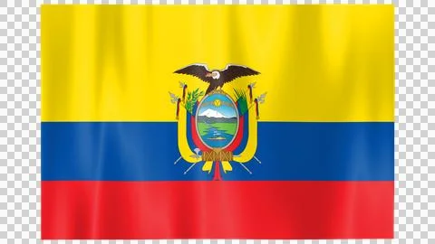 Professional High Resolution Ecuador Flag - Premium PNG Asset Stock Illustration