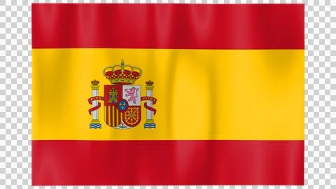 Professional High Resolution Spain Flag - Premium PNG Asset Illustrazione stock