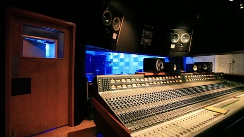 Professional Hollywood recording studio Stock Footage 84250720
