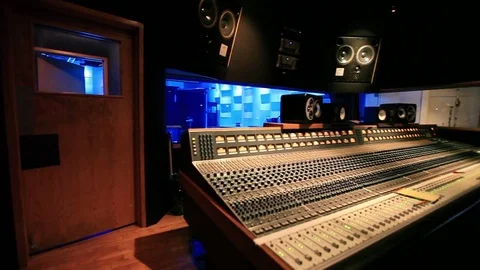 Professional Hollywood recording studio Stock Footage 84251209