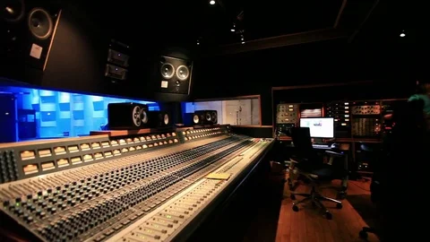Professional Hollywood recording studio Video stock 84251215