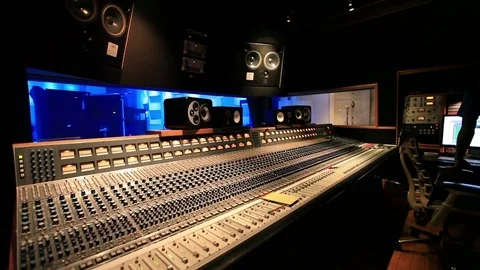 Professional Hollywood recording studio Video stock 84251894