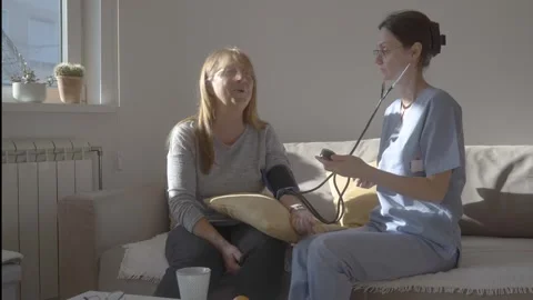 Professional home nursing service Stock Footage 337833526