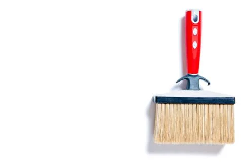 Professional house painter, work tools on a white background Foto stock