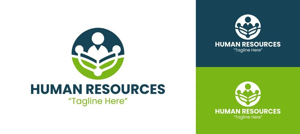 Professional Human Resources Logo Stock Illustration