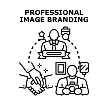 Professional image branding for career development concept Stock Illustration