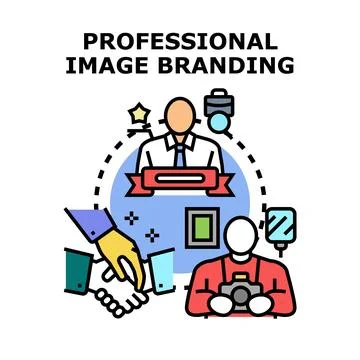 Professional image branding for career development concept Stock Illustration