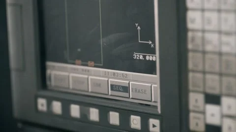 Professional industrial engineer programmer modern machine settings CNC punching Vidéo 55010967