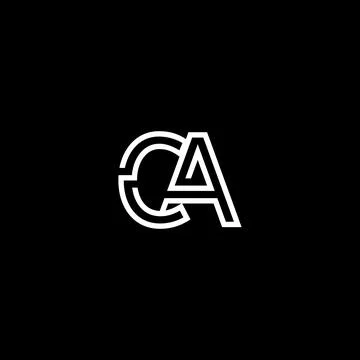 Professional Innovative Initial CA logo and CA logo. Letter CA Minimal elegan Stock-Illustration