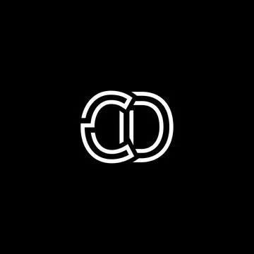 Professional Innovative Initial CD logo and CD logo. Letter CD Minimal elegan Stock Illustration