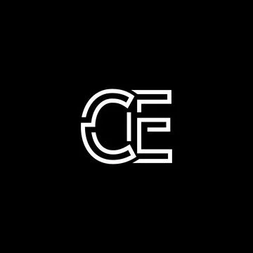 Professional Innovative Initial CE logo and CE logo. Letter CE Minimal elegan 스톡 일러스트