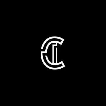 Professional Innovative Initial CI logo and CI logo. Letter CI Minimal elegan Stock Illustration