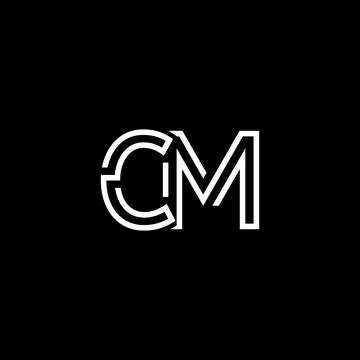 Professional Innovative Initial CM logo and CM logo. Letter CM Minimal elegan Stock Illustration