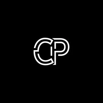 Professional Innovative Initial CP logo and CP logo. Letter CP Minimal elegan Stock Illustration