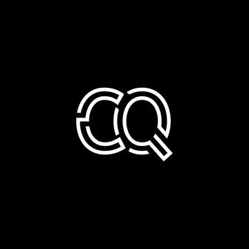 Professional Innovative Initial CQ logo and CQ logo. Letter CQ Minimal elegan Stock Illustration