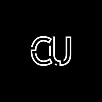 Professional Innovative Initial CU logo and CU logo. Letter CU Minimal elegan Stock-Illustration