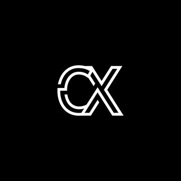 Professional Innovative Initial CX logo and CX logo. Letter CX Minimal elegan Stock Illustration