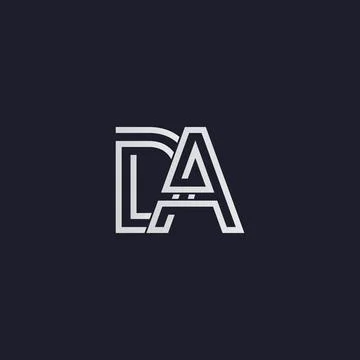 Professional Innovative Initial DA logo. Minimal elegant Monogram. Premium Bu イラスト素材