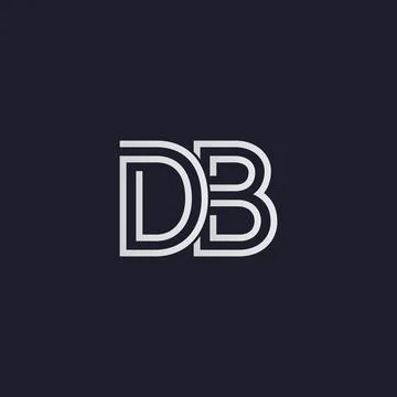 Professional Innovative Initial DB logo. Minimal elegant Monogram. Premium Bu Stock Illustration