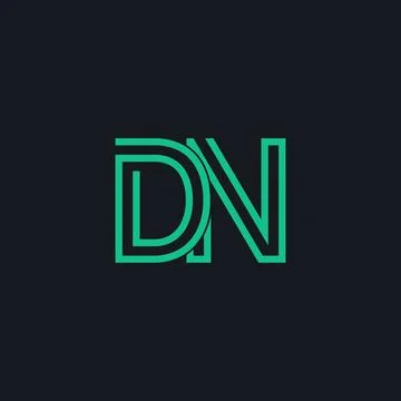 Professional Innovative Initial DN logo. Minimal elegant Monogram. Premium Bu Stock-Illustration