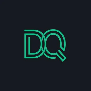 Professional Innovative Initial DQ logo. Minimal elegant Monogram. Premium Bu Stock Illustration
