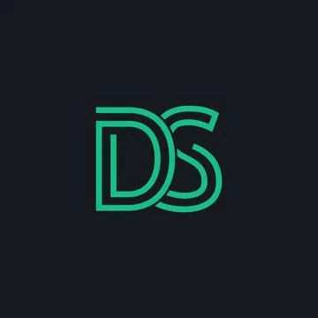 Professional Innovative Initial DS logo. Minimal elegant Monogram. Premium Bu Stock Illustration