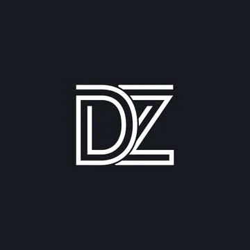 Professional Innovative Initial DZ logo. Minimal elegant Monogram. Premium Bu Stock Illustration