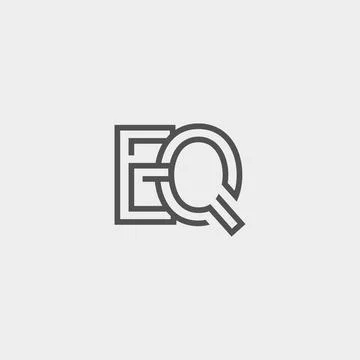 Professional Innovative Initial EQ logo. Minimal elegant Monogram. Premium Bu イラスト素材