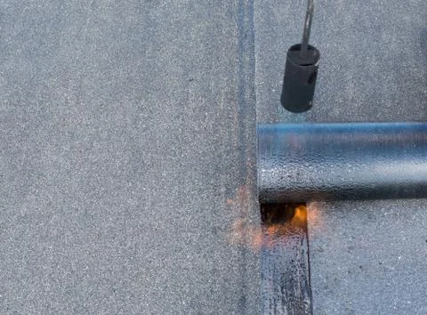 Professional installation of waterproofing Stock Photos