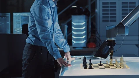 Professional Japanese Development Engineer is Testing an Artificial Intelligence Stock Footage 105350838