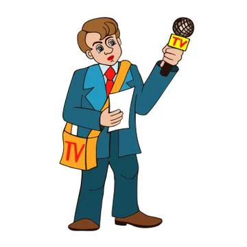 Professional journalists vektor Stock Illustration