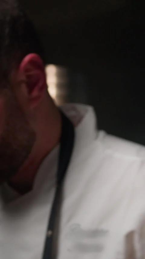 A Professional Kitchen Head Chef At Work Stock Footage 272609573