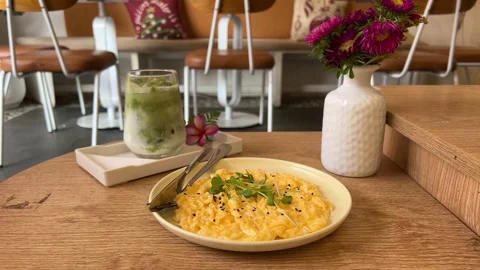 Professional kitchen of the restaurant, close-up: The chef sprinkles the Stock Footage 308139283