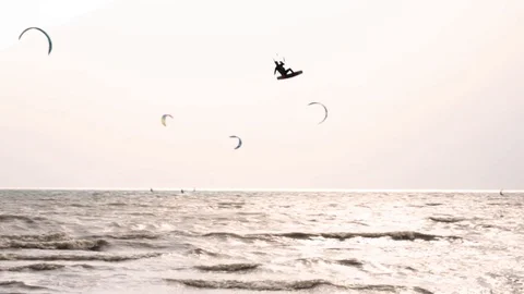 Professional Kitesurfer Stock Footage 106406711